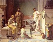 John William Waterhouse A Sick Child brought into the Temple of Aesculapius Spain oil painting artist